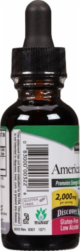 Nature's Answer® Low Alcohol American Ginseng Herbal Supplement 2000mg Perspective: left