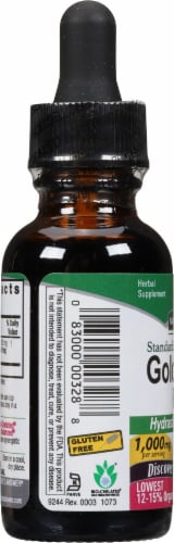 Nature's Answer® Lowest Alcohol Goldenseal Root Extract Herbal Supplement 500mg Perspective: left