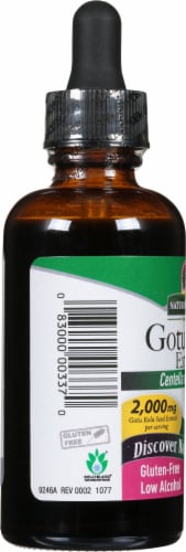 Nature's Answer® Low Alcohol Gotu Kola Extract Herbal Supplement 2000mg Perspective: left