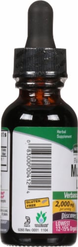 Nature's Answer Mullein Herbal Supplement 2000mg Perspective: left