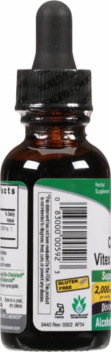 Nature's Answer Vitex Berry Herbal Supplement Perspective: left