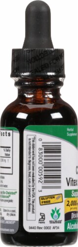Nature's Answer Vitex Berry Herbal Supplement Perspective: left
