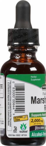 Nature's Answer Marshmallow Root Herbal Supplement Perspective: left