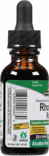 Nature's Answer Rhodiola Root Herbal Supplement Perspective: left
