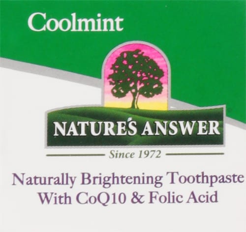 Nature's Answer Perio Brite® Cool Mint Toothpaste Perspective: left