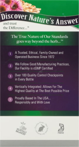 Nature's Answer Echinacea With Astragalus Herbal Blend Supplement Perspective: left