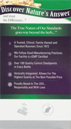 Natures Answer Astragalus Root Vegetarian Capsules Perspective: left
