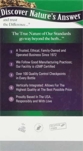 Nature's Answer Black Cohosh Root Vegetarian Capsules 40mg Perspective: left