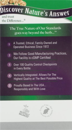 Nature's Answer Dong Quai Root Extract Herbal Supplement Vegetarian Capsules Perspective: left
