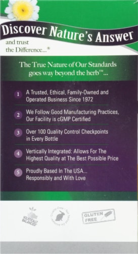 Nature's Answer Feverfew Vegetarian Capsules Perspective: left