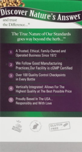 Nature's Answer® Grape Seed Extract Vegetarian Capsules Perspective: left