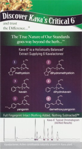 Nature's Answer® Kava 6 Vegetarian Capsules 100mg Perspective: left
