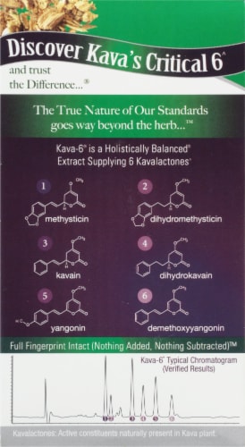 Nature's Answer® Kava 6 Vegetarian Capsules 100mg Perspective: left