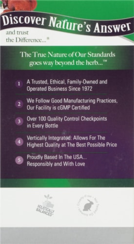 Nature's Answer Reishi Herbal Extract Vegetarian Capsules 1000mg Perspective: left