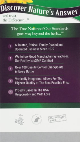 Nature's Answer® St. John's Wort Herb Extract Vegetarian Capsules 320 mg Perspective: left