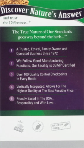 Nature's Answer® Wild Yam Root Vegetarian Capsules 220mg Perspective: left