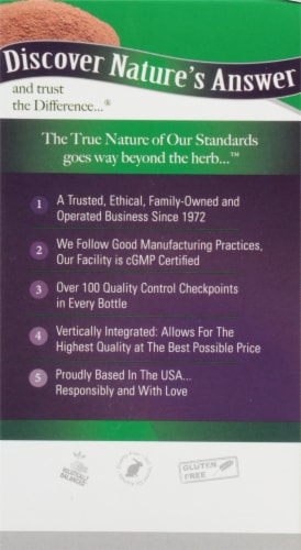 Nature's Answer® Red Yeast Rice Vegetarian Capsules 600mg Perspective: left