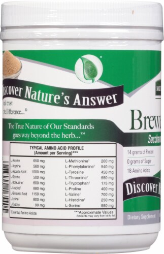 Nature's Answer Brewer's Yeast Dietary Supplement Perspective: left