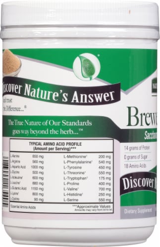 Nature's Answer Brewer's Yeast Dietary Supplement Perspective: left