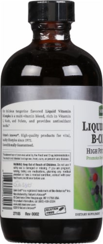 Nature's Answer B Complex Liquid Vitamin Perspective: left