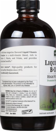 Nature's Answer Liquid Vitamin B-Complex Perspective: left