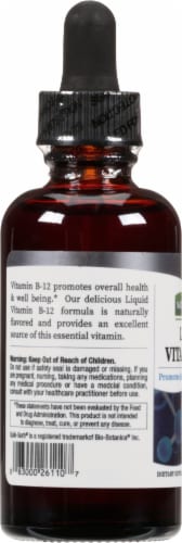 Nature's Answer Liquid Vitamin B-12 Dietary Supplement Perspective: left