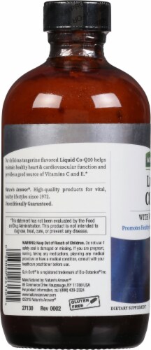 Nature's Answer Liquid Co-Q10 with Vitamin E & C Dietary Supplement Perspective: left