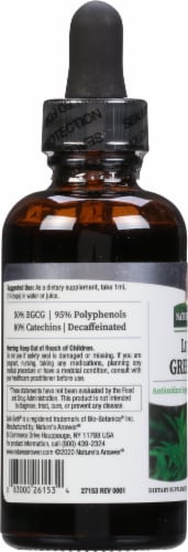 Nature's Answer Platinum Green Tea Liquid Dietary Supplement Perspective: left