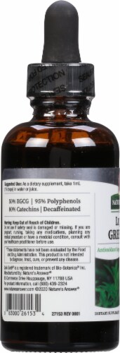 Nature's Answer Platinum Green Tea Liquid Dietary Supplement Perspective: left