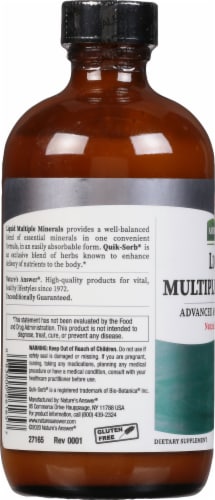 Nature's Answer Liq Multiple Minerals Perspective: left