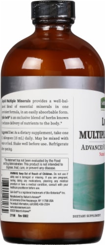 Nature's Answer Liquid Multiple Minerals Grape Perspective: left