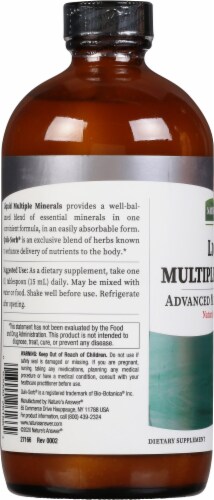 Nature's Answer Liquid Multiple Minerals Grape Perspective: left