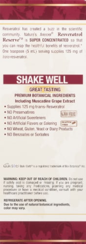 Nature's Answer Resveratrol Reserve Dietary Supplement Perspective: left