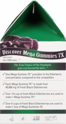 Nature's Answer Sambucus 7X Strength Mega Gummies Perspective: left