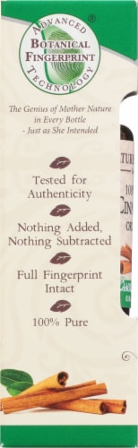 Naturel's Answer Cinnamon Essential Oil Perspective: left