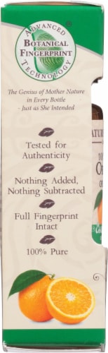 Nature's Answer Orange Essential Oil Perspective: left