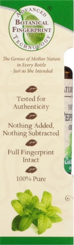 Nature's Answer Peppermint Essential Oil Perspective: left