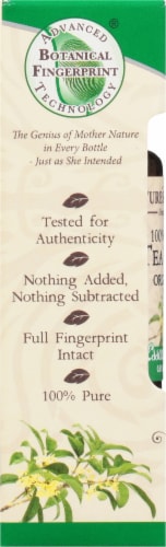 Nature's Answer Tea Tree Essential Oil Perspective: left