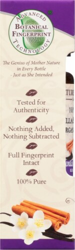 Nature's Answer Organic Vanilla & Cinnamon Essential Oil Perspective: left