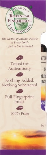 Nature's Answer Organic Vitality & Energy Booster Essential Oil Perspective: left