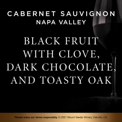 Mount Veeder Napa Valley Cabernet Sauvignon Red Wine Perspective: left