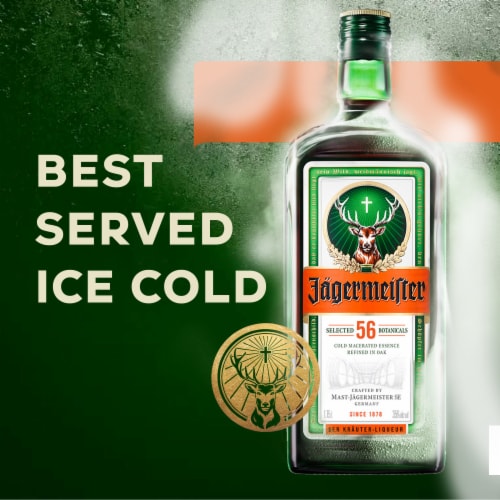 Jagermeister Premium Liqueur Perspective: left