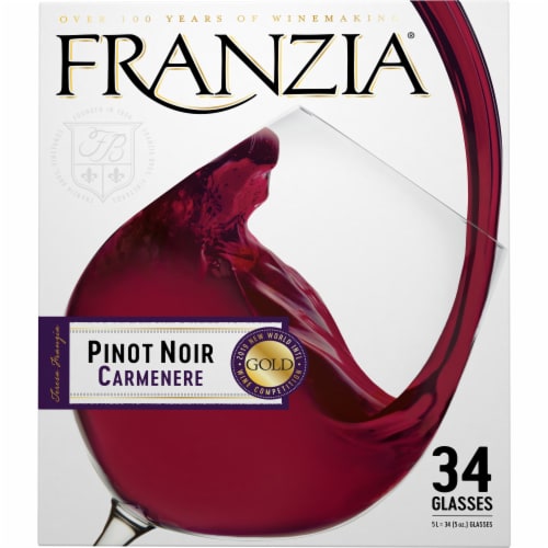 Franzia Vintner Select Pinot Noir/Carmenere Red Blend Wine Perspective: left