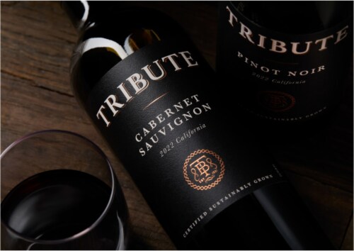 Tribute Cabernet Sauvignon California Red Wine Perspective: left