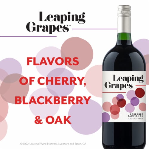 Leaping Grapes Cabernet Sauvignon Red Wine Perspective: left