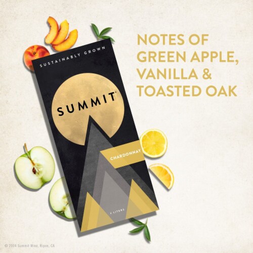 Summit Chardonnay California White Wine Box Perspective: left