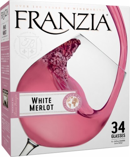 Franzia White Merlot Pink Wine Perspective: left
