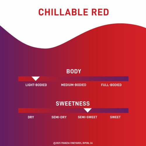 Franzia Chillable Red Blend Wine Box Perspective: left