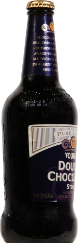 Young's Double Chocolate Stout Perspective: left