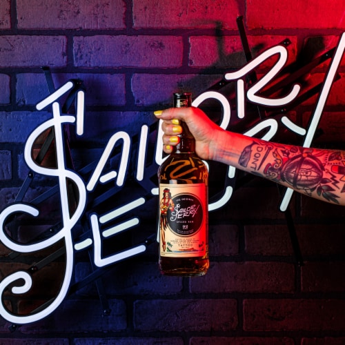 Sailor Jerry Spiced Rum Perspective: left